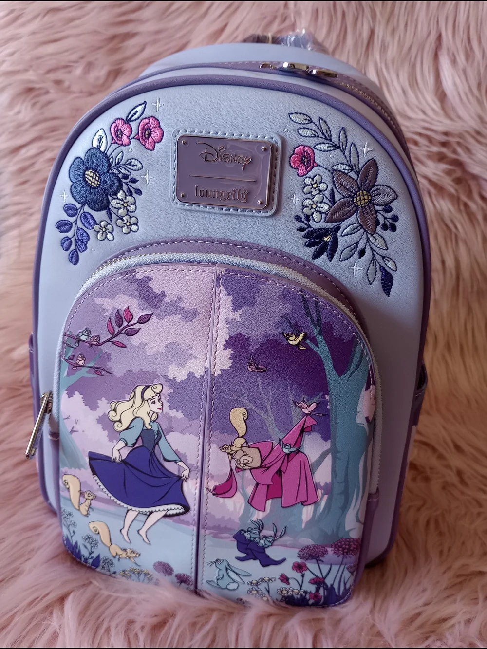 Sleeping Beauty 65th Anniversary Floral Scene Mini Backpack